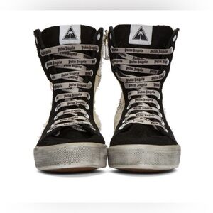 BNWT Palm Angels Distressed High-Top Sneakers